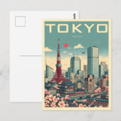 Tokio Japan reis vintage geschenken Briefkaart (Voorkant / Achterkant)