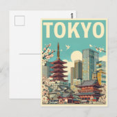 Tokio Japan reis vintage geschenken Briefkaart (Voorkant / Achterkant)