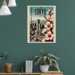 Tokio Japan reis vintage geschenken Poster