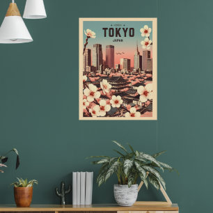 Tokio Japan reis vintage geschenken Poster