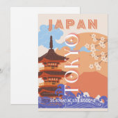 Tokio Japan Reiskunst Feestdagenkaart (Voorkant / Achterkant)