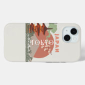 Tokio Japan Reiskunst, Retro Reiskunst Case-Mate iPhone Case (Achterkant (horizontaal))