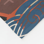 Tokio Japan Reiskunst, Retro Reiskunst Fleece Deken (Hoek)