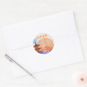 Tokio Japan Reiskunst Ronde Sticker (Envelop)