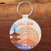 Tokio Japan Reiskunst Sleutelhanger (Voorkant)