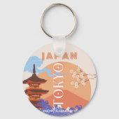 Tokio Japan Reiskunst Sleutelhanger (Achterkant)