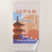 Tokio Japan Reiskunst Strandlaken (Voorkant)