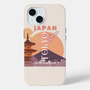 Tokio Japan Reiskunst, Vintage Reiskunst iPhone 15 Case