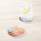 Tokio Japan Reiskunst Zandsteen Onderzetter (Zijkant)