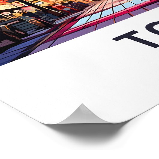 Tokio Japan Reisprint Poster (Hoek)