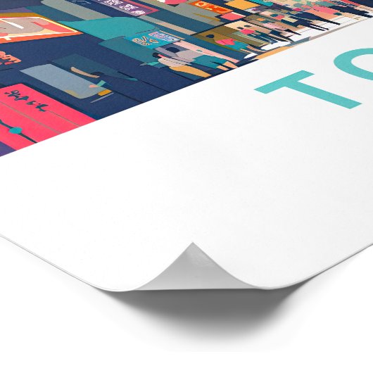 Tokio Japan Reisprint Poster (Hoek)