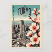 Tokio Japan reizen vintage geschenken Briefkaart (Voorkant)