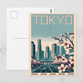 Tokio Japan reizen vintage geschenken Briefkaart (Voorkant / Achterkant)