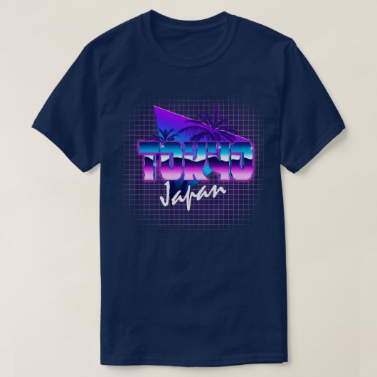 Tokio Japan Retrowave Outrun 2 T-shirt (Design voorkant)