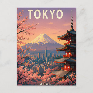 Tokio Japan Shibuya Lichten Futuristische Stedelij Briefkaart