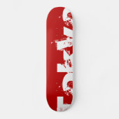 Tokio - Japan - Skateboard met rode kleur en witte (Voorkant)