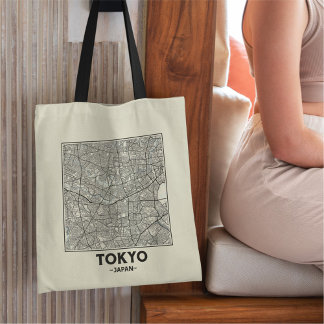Tokio, Japan Stad Kaart Boodschappentas Tote Bag