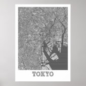 Tokio - Japan - Stadskaart Poster (Voorkant)