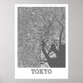 Tokio - Japan - Stadskaart Poster