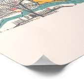 Tokio - Japan - Stadskaart Poster (Hoek)