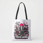 Tokio Japan Vakantie Tote Bag (Voorkant)