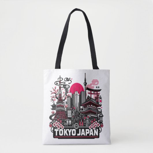 Tokio Japan Vakantie Tote Bag (Voorkant)