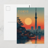 Tokio Japan vintage Briefkaart (Voorkant / Achterkant)