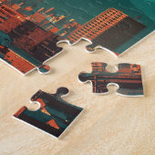 Tokio Japan vintage Legpuzzel (Zijkant)