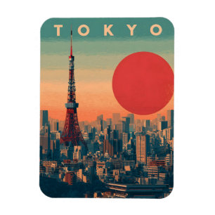 Tokio Japan vintage Magneet
