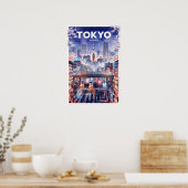 Tokio Japan Vintage Reizen Poster (Keuken)
