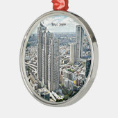 Tokio, Japanse cityscape Metalen Ornament (Links)