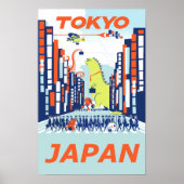 Tokio, Japanse reisposter Poster (Voorkant)