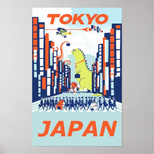 Tokio, Japanse reisposter Poster (Voorkant)