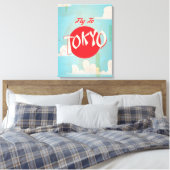 Tokio, Japanse reisposters Canvas Afdruk (Insitu (Slaapkamer))