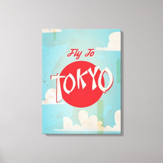Tokio, Japanse reisposters Canvas Afdruk (Voorkant)