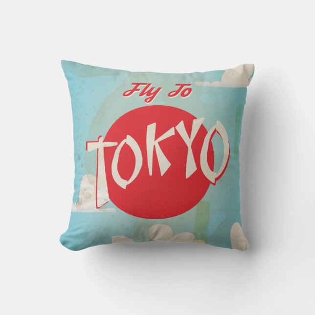  Tokio, Japanse reisposters Kussen (Voorkant)