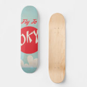  Tokio, Japanse reisposters Skateboard (Voorkant)