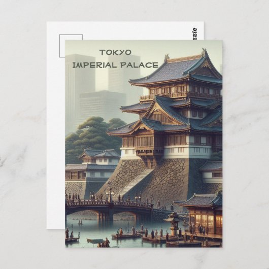 Tokio Keizerlijk Paleis landschap Japan Reizen Briefkaart (Voorkant / Achterkant)
