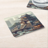 Tokio Keizerlijk Paleis landschap Japan Reizen Kartonnen Onderzetters (Schuin)