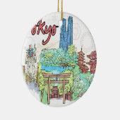 Tokio Keramisch Ornament (Rechts)