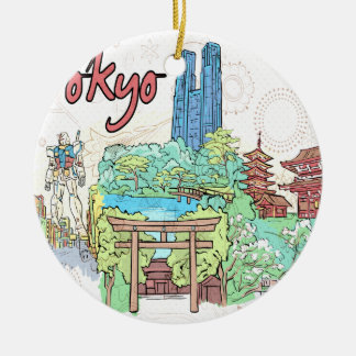 Tokio Keramisch Ornament