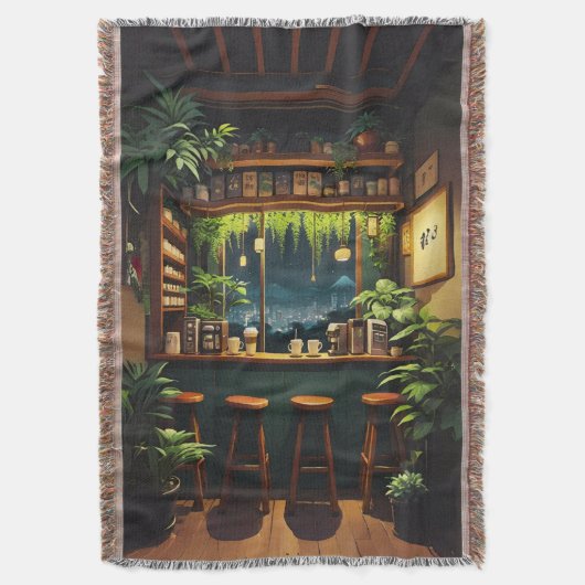 Tokio Koffiehuis Deken (Voorkant Verticaal)