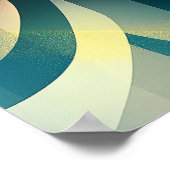 Tokio kubistische lichten - modern geometrisch sta poster (Hoek)