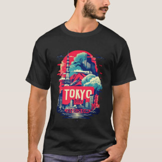 Tokio-kunstweergave T-shirt