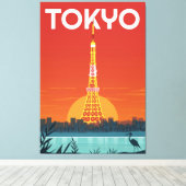 Tokio Landmark Canvas Afdruk (Insitu (Houten vloer))
