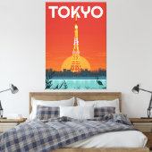 Tokio Landmark Canvas Afdruk (Insitu (Slaapkamer))