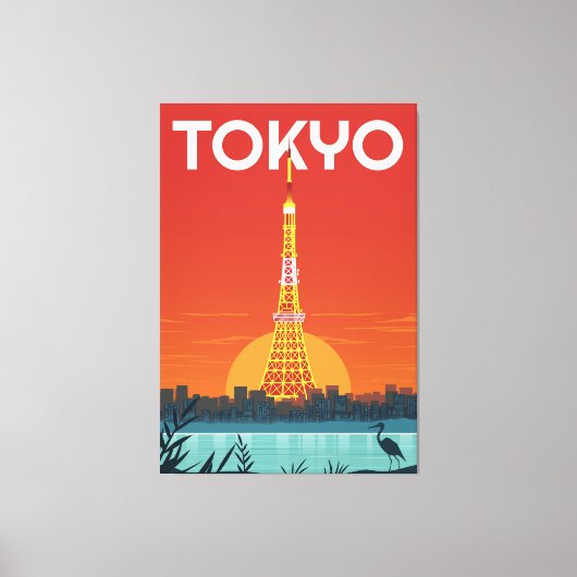 Tokio Landmark Canvas Afdruk (Voorkant)