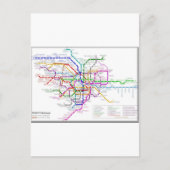 Tokio Metro Map Briefkaart (Voorkant)