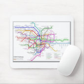 Tokio Metro Map Muismat (Met muis)