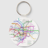 Tokio Metro Map Sleutelhanger (Voorkant)